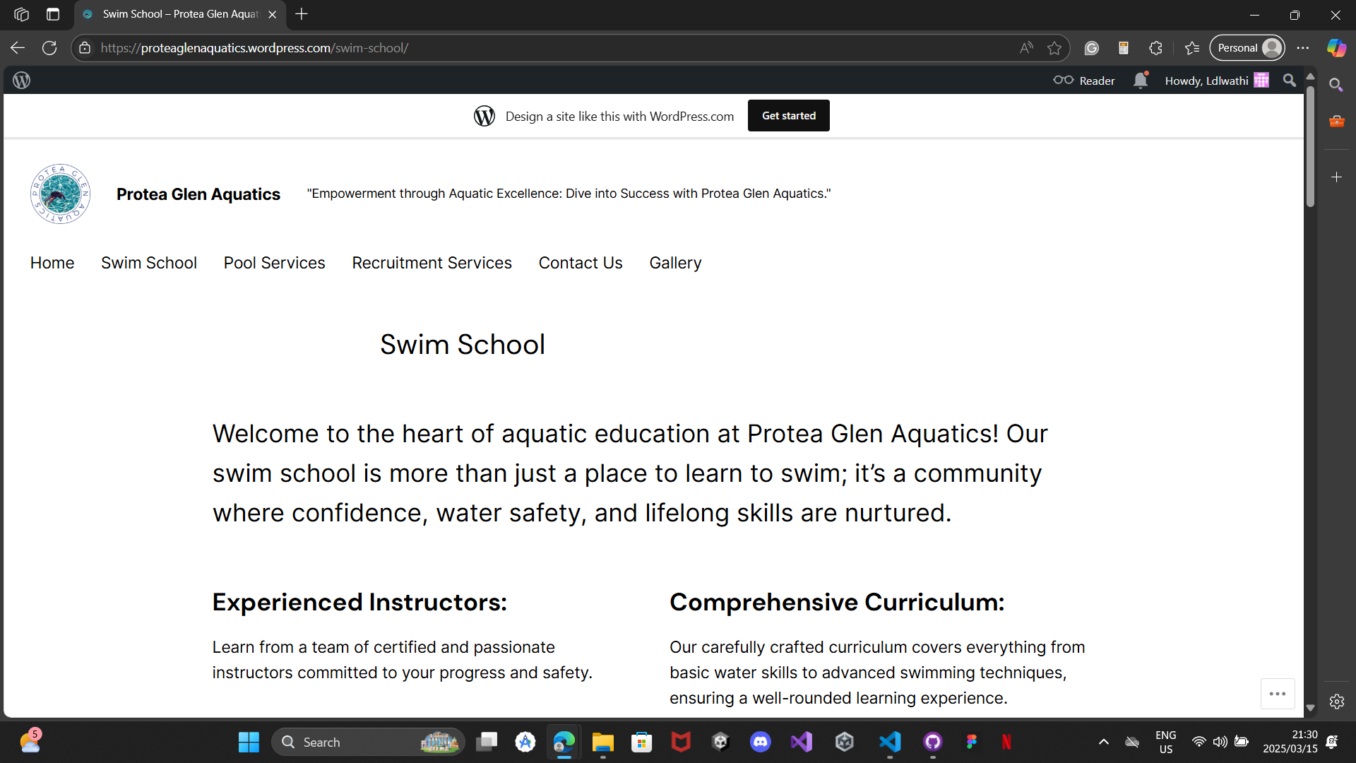 Protea Glen Swim School