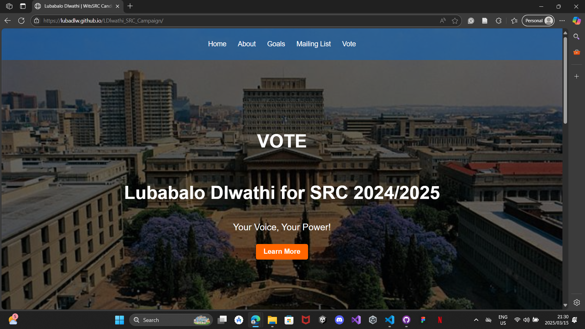 SRC Campaign Site
